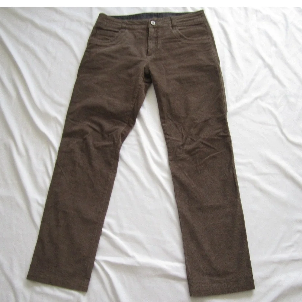 KUHL Skeleton Korduroy Pants Men Brown Stretch Comfort Hiking Sz 34x31 (MP689)